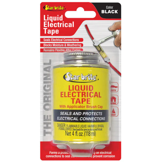 Star brite Liquid Electrical Tape, Black, 4 oz, Part Number 84104