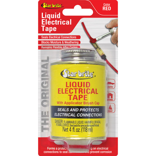 Star brite Liquid Electrical Tape, Red, 4 oz, Part 84105
