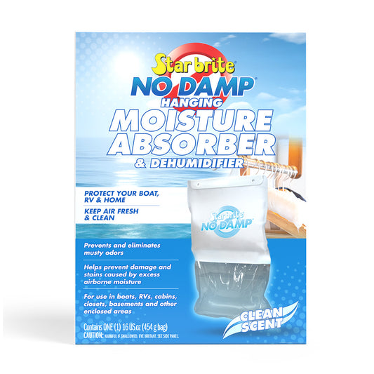 Star brite No Damp Moisture Absorber & Dehumidifier Hanging Bag - 16 oz