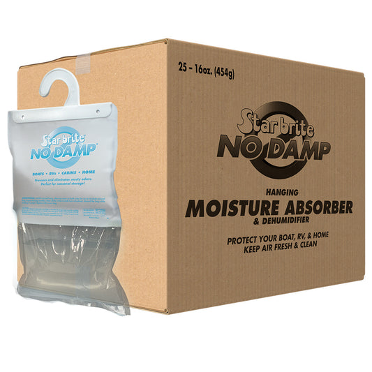 Star brite No Damp Moisture Absorber & Dehumidifier Hanging Bag - 16 oz, Pack of 25