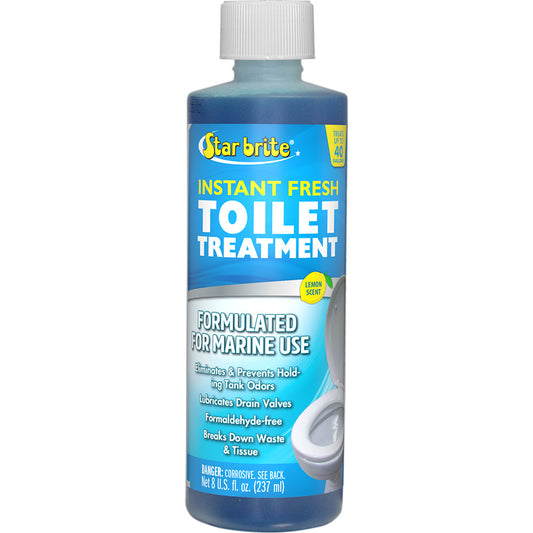 Star brite Instant Fresh Toilet Treatment with Lemon Scent - 8 oz Pack of 6