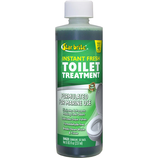 Star brite Instant Fresh Toilet Treatment - Pine Scent, Biodegradable Formula, 8 oz (6 Pack)
