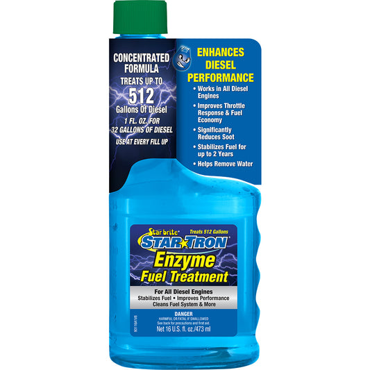Star brite Star-Tron Diesel Enzyme Fuel Treatment - 16 oz for Clean, Stable Diesel Performance