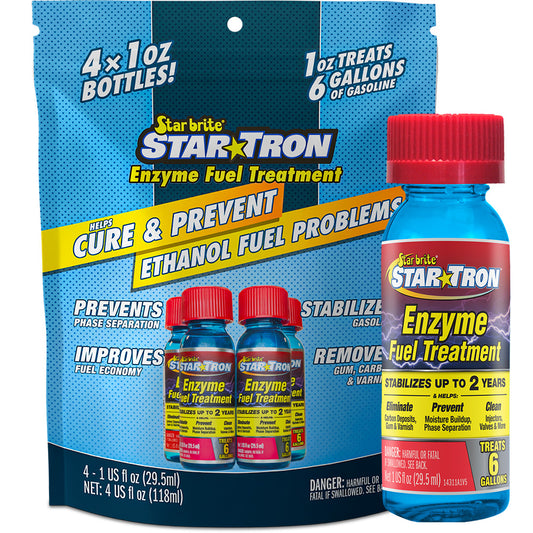 Star brite Star-Tron Enzyme Fuel Treatment - Classic Gas Formula (4 x 1 oz Bottles)