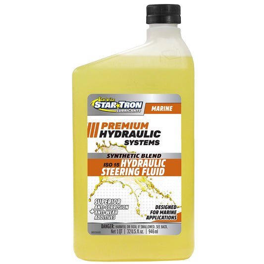 Star brite Hydraulic Steering Fluid ISO 15 Marine Synthetic Blend - 32 oz