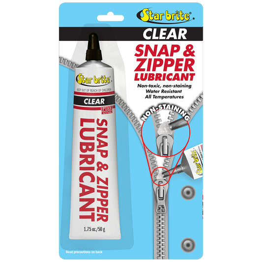 Star Brite Snap & Zipper Lubricant - Clear, Multi-Use - 1.75 oz