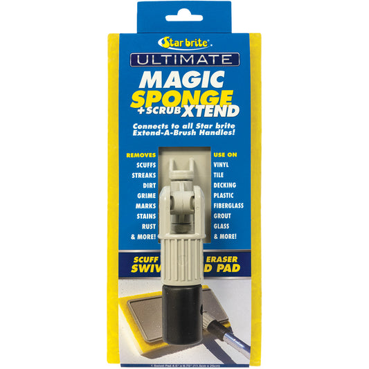 Star brite Magic Sponge + Scrub XTEND with Flex Head for Pool, RV, and Boat