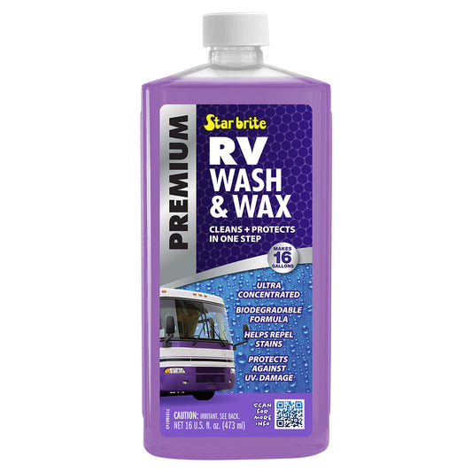 Star brite Premium RV Wash & Wax - 16 oz for All Exterior RV Surfaces