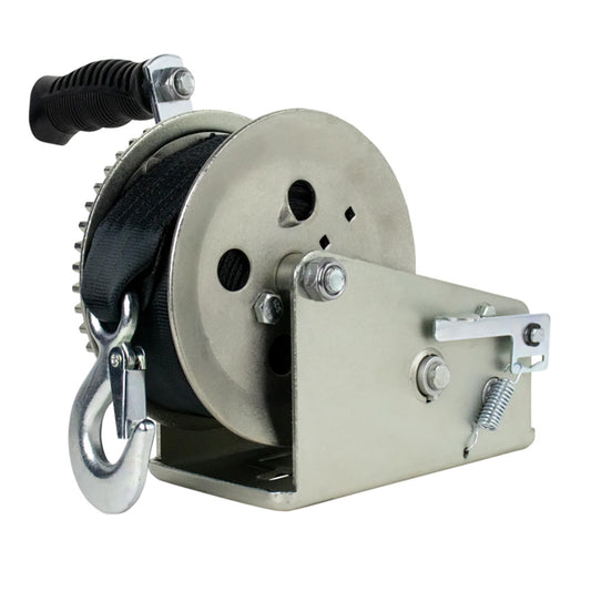 Powerwinch Utility Series 1,800 lb Two-Speed Winch with 6-Inch Zinc Crank Arm