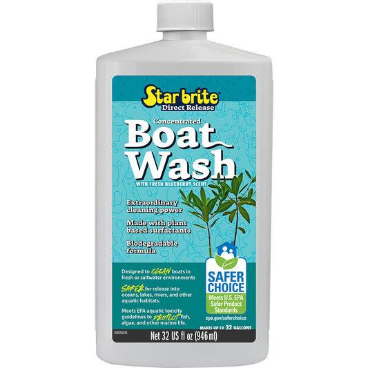 Star brite Direct Release Boat Wash - 32 oz | Marine Surface Cleaner for Fiberglass, Vinyl, and Metal