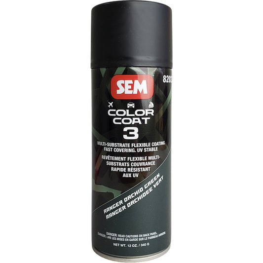 SEM Color Coat 3 Ranger Orchid Green 12 oz – Flexible, Fade-Resistant Coating
