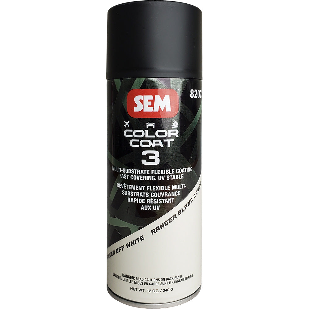 SEM Color Coat 3 Ranger Off-White 12 oz - Flexible Automotive Coating