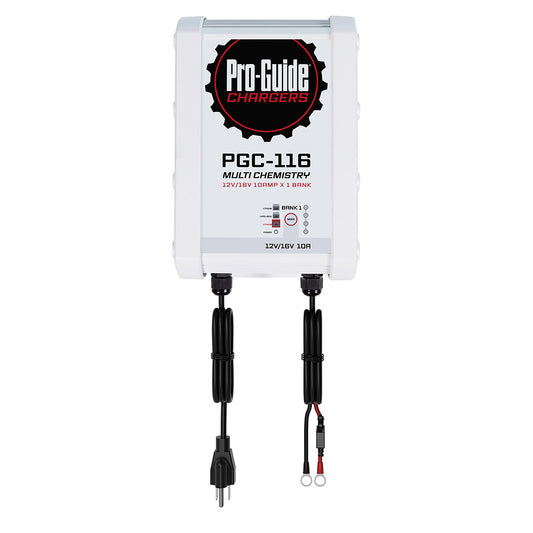Pro-Guide Batteries 1 Bank On-Board Battery Charger PGC-116 for 12V/16V Lithium and AGM Batteries