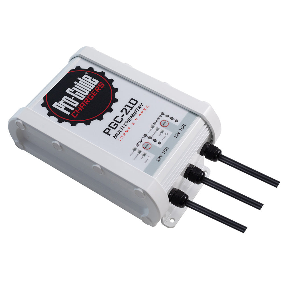 Pro-Guide Batteries PGC-210 2 Bank On-Board 12V Battery Charger - 10 Amp