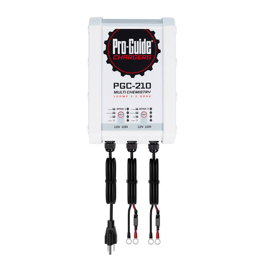 Pro-Guide Batteries PGC-210 2 Bank On-Board 12V Battery Charger - 10 Amp
