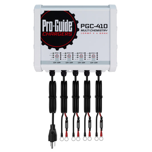 Pro-Guide Batteries PGC-410 4 Bank 12V On-Board Battery Charger – 40 Amp