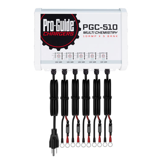 Pro-Guide Batteries PGC-510 5 Bank On-Board 12V Battery Charger - 50 Amp