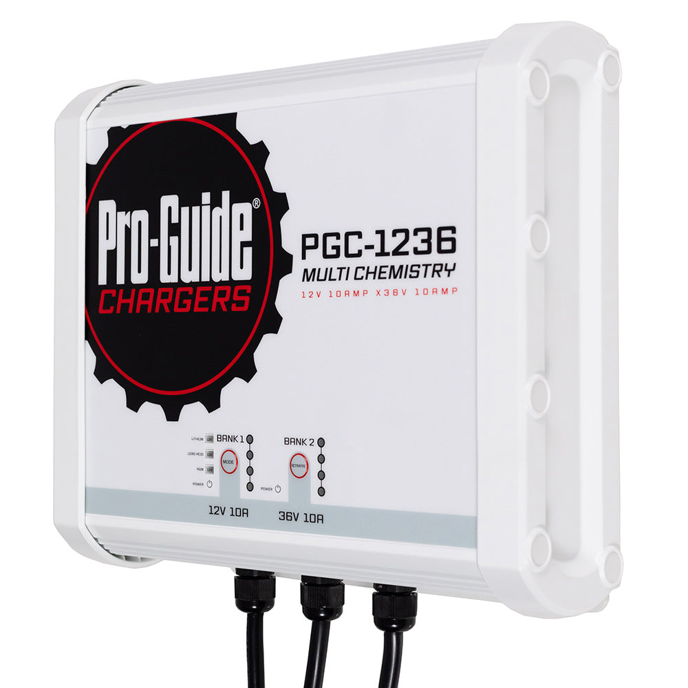 Pro-Guide Batteries 2 Bank On-Board Battery Charger PGC-1236 – 12V and 36V Lithium/Lead Acid Charging System