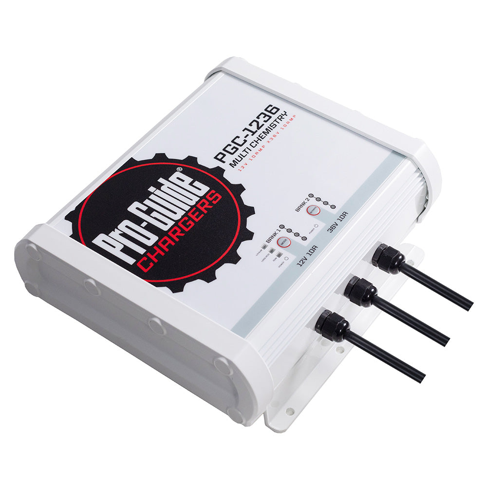 Pro-Guide Batteries 2 Bank On-Board Battery Charger PGC-1236 – 12V and 36V Lithium/Lead Acid Charging System