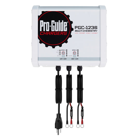 Pro-Guide Batteries 2 Bank On-Board Battery Charger PGC-1236 – 12V and 36V Lithium/Lead Acid Charging System
