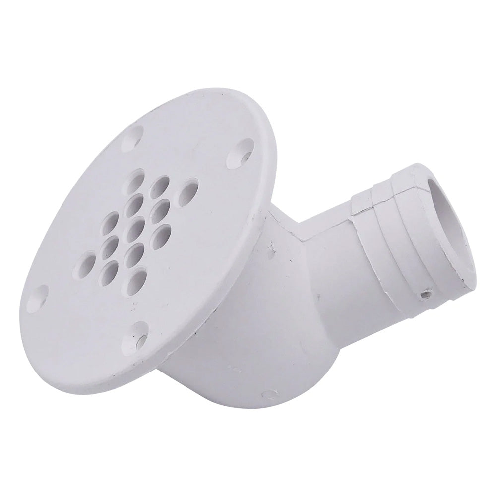 T-H Marine Supplies 90-Degree Cockpit Scupper Drain - White (Part CSD-92-DP)