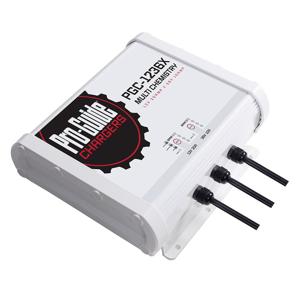 Pro-Guide Batteries 2 Bank On-Board Battery Charger PGC-1236X for 12V and 36V Lithium and Lead Acid Batteries