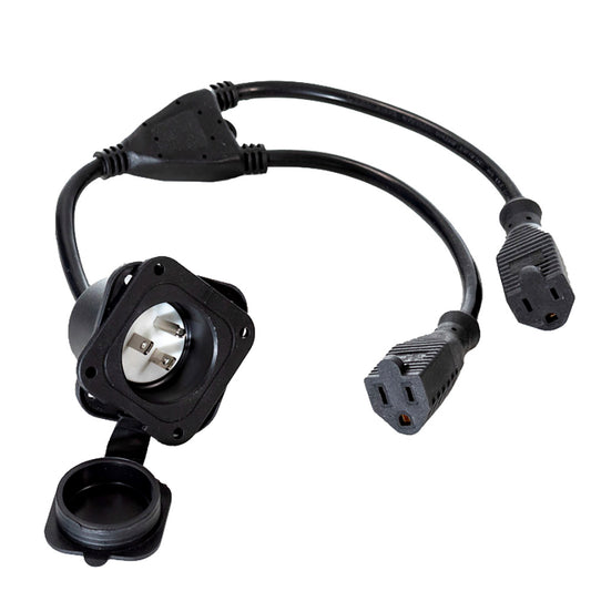 Pro-Guide Batteries TWPD Double AC Receptacle for Vehicles