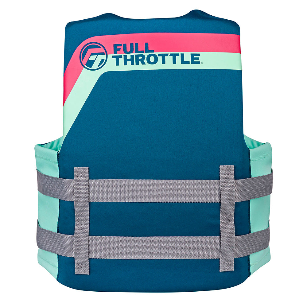 Full Throttle Adult Rapid-Dry Life Jacket for Watersports - Size L/XL, Aqua