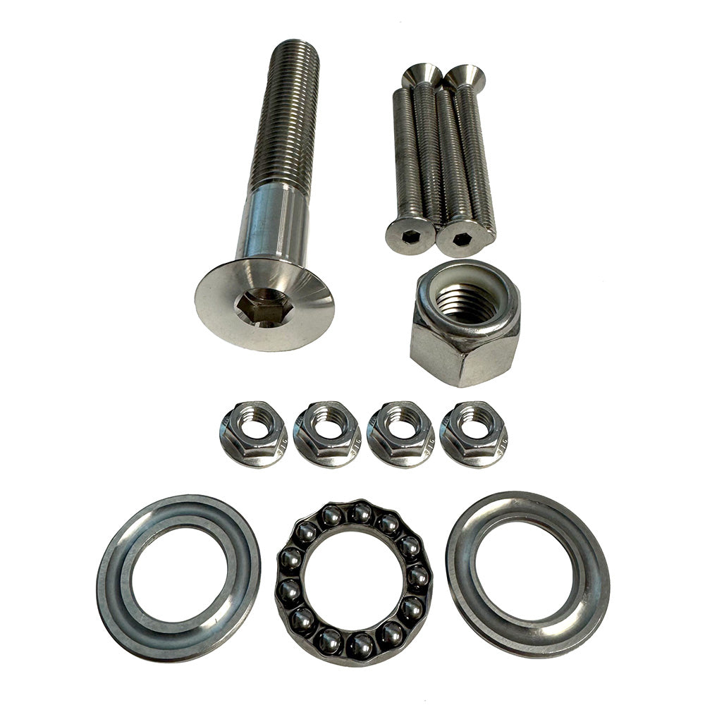 Sea Swivel Replacement Mount Hardware Kit with 5-Inch Main Bolt and Mounting Bolts