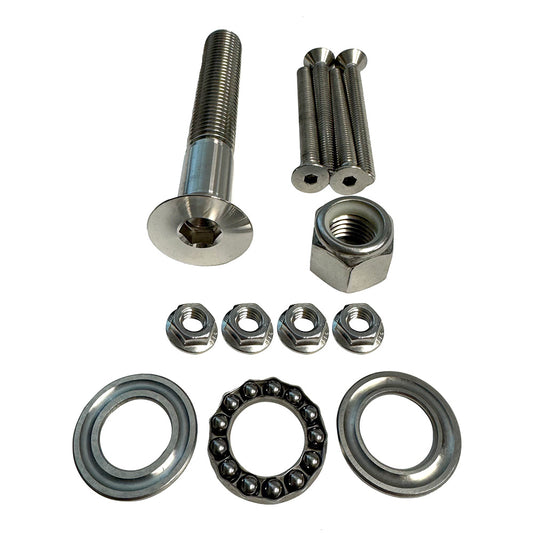 Sea Swivel Replacement Mount Hardware Kit with 5-Inch Main Bolt and Mounting Bolts