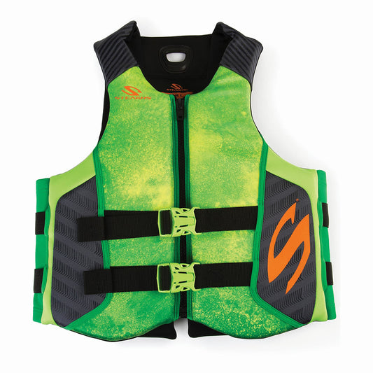 Stearns Adult Hydroprene Life Vest - Green, Medium | Comfortable & Secure Water Safety Gear