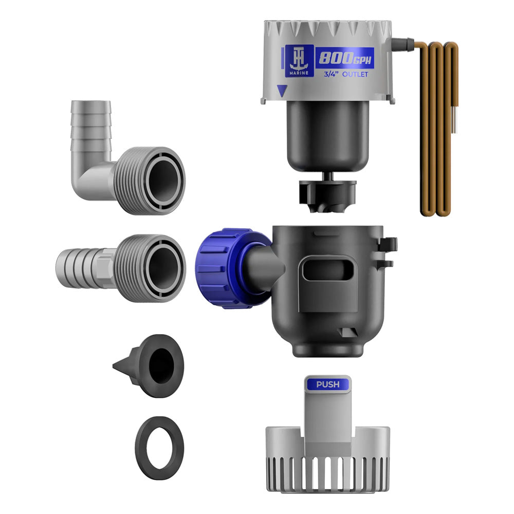 T-H Marine HYDRA Cartridge Bilge Pump - 800 GPH, 12V Marine Water Removal Pump