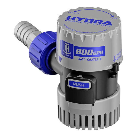 T-H Marine HYDRA Cartridge Bilge Pump - 800 GPH, 12V Marine Water Removal Pump