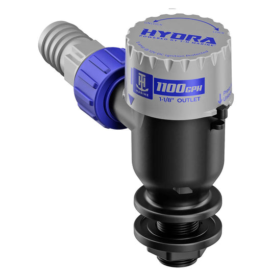 T-H Marine HYDRA Livewell Pump 1100 GPH 12V Short Nozzle for Reliable Marine Circulation