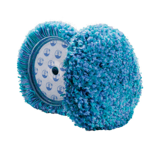 Lake Country Marine Blue/Teal Medium Cut Wool Pad - 6.5 x 1.5 inches
