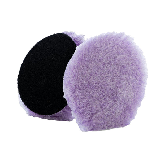 Lake Country Purple Foamed Wool Buffing and Polishing Pad 3.5 x 0.75 inches