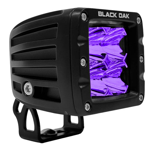 Black Oak LED 2-Inch Ultraviolet Flood Pod Light - Pro Series 3.0, 12W