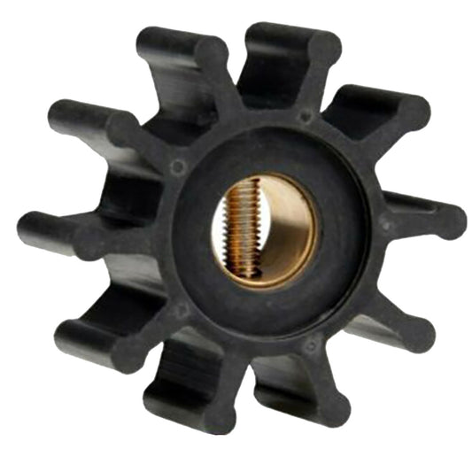 Jabsco Impeller Kit - Neoprene, 10 Blade, 2 Inch Diameter, 7/8 Inch Wide, Brass Insert, 15/32 Inch Shaft Diameter