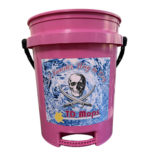 TD Mop Pink 5-Gallon Grip Bucket – Durable and Ergonomic Cleaning Tool