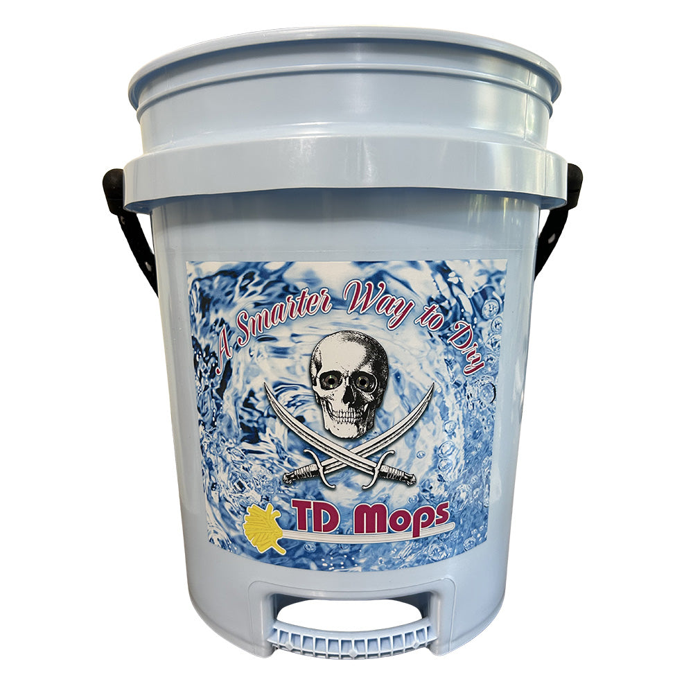 TD Mop TD Grip Bucket - Light Blue 5-Gallon with Ergonomic Handle
