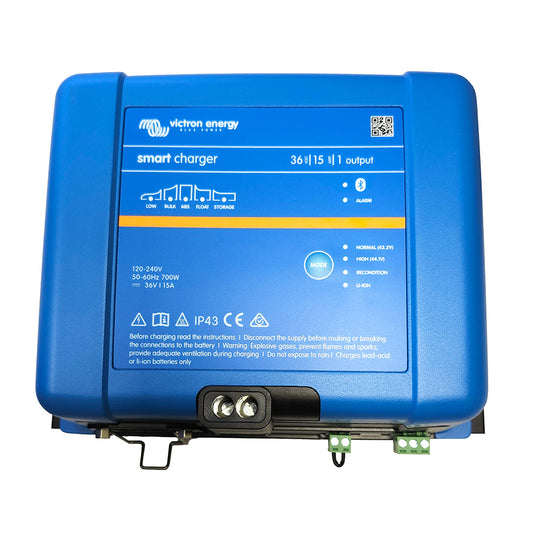 Victron Energy Smart IP43 Charger 36V 15A - Adaptive 6-Stage Battery Charging with Bluetooth & Remote Monitoring