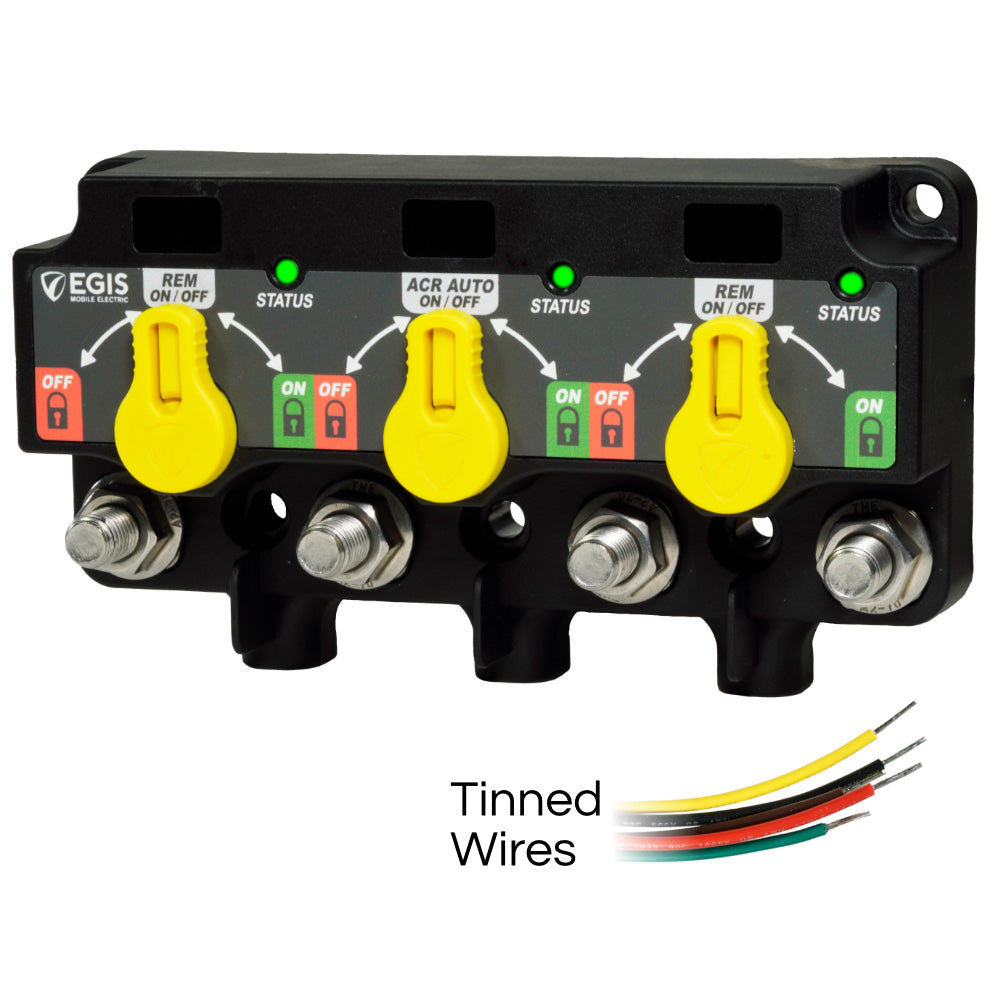 Egis Mobile Electric XD Flex 1 Triple Relay/ACR/LVD with Knob - Tinned Wires