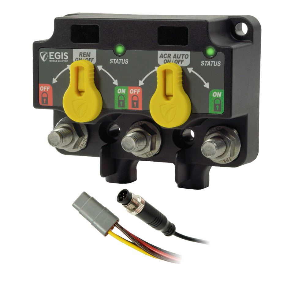 Egis Mobile Electric XD NMEA 2000 Dual Relay and VSR with Knobs - 8-Pin DT Connector
