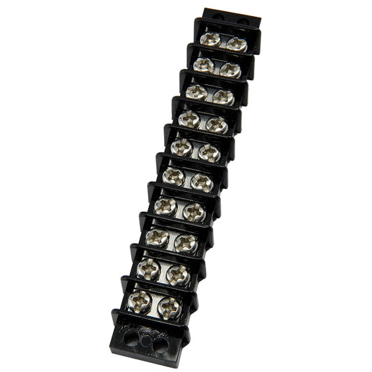 Egis Mobile Electric 20A 10-Circuit Marine Grade Terminal Block - Reliable Electrical Connection for Harsh Environments