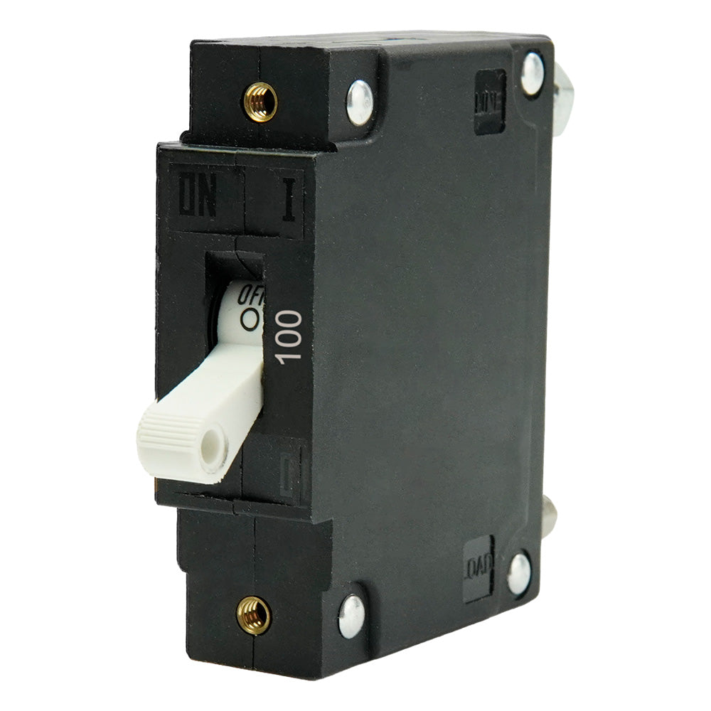 Egis Mobile Electric C Series White Toggle Panel Mount Circuit Breaker - Single Pole 100A