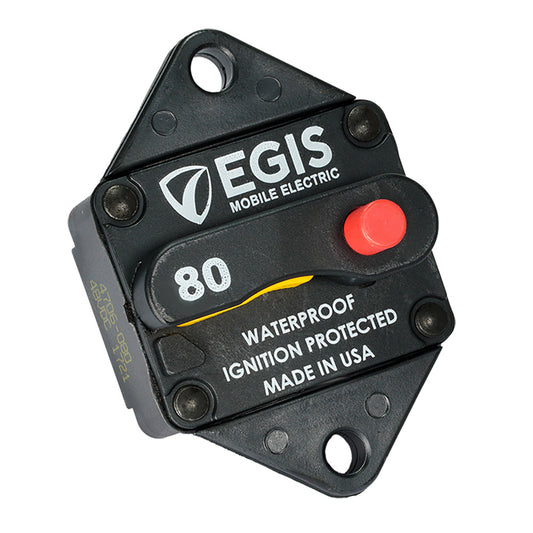 Egis 80A Circuit Breaker - 85 Series Panel Mount with Dust and Water Resistance