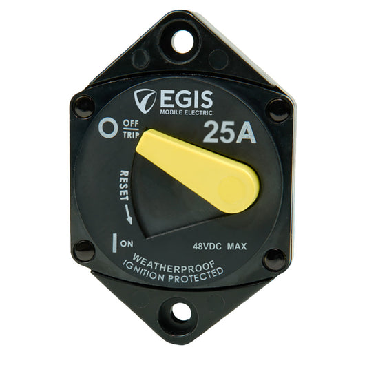 Egis Mobile Electric 25A Circuit Breaker - 87 Series Panel Mount for Reliable Circuit Protection