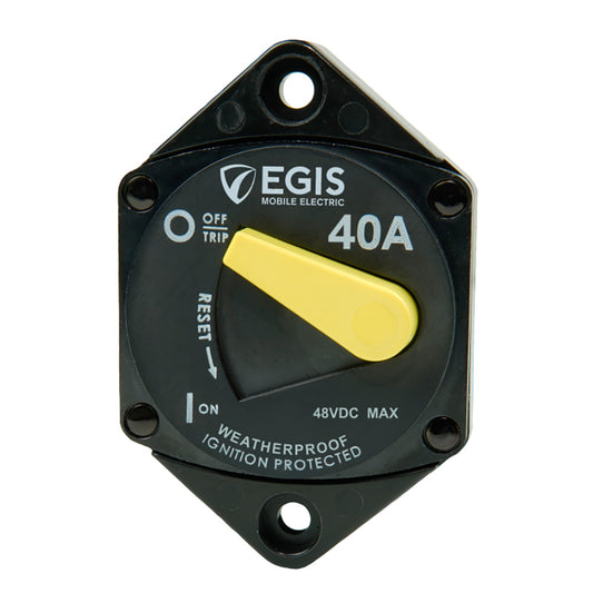 Egis Mobile Electric 40A Circuit Breaker - 87 Series Panel Mount
