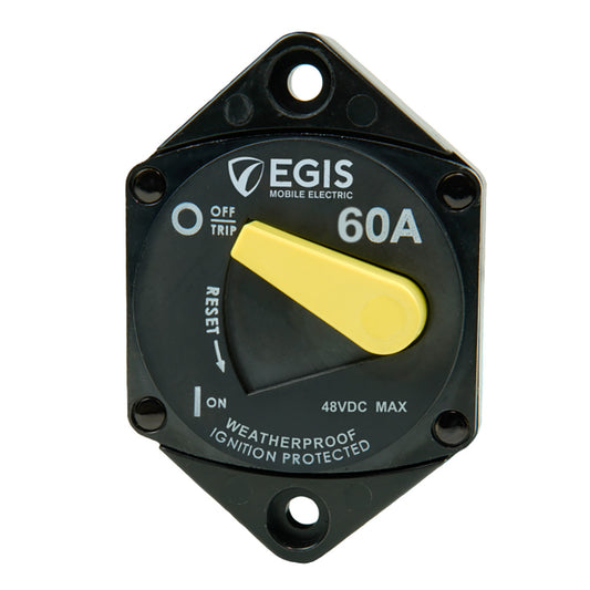 Egis Mobile Electric 60A Circuit Breaker - 87 Series Panel Mount for Reliable Circuit Protection