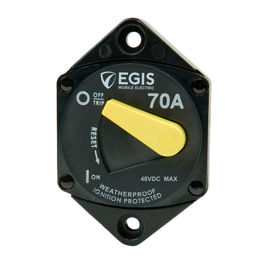 Egis Mobile Electric 70A Circuit Breaker - 87 Series Panel Mount for Reliable Circuit Protection